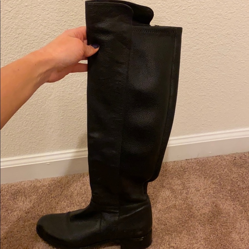 Michael Kors pebbled leather riding boots size 7